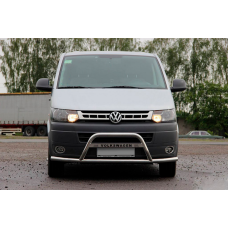 Кенгурятник WT007ST (нерж) для Volkswagen T5 2010-2015 рр