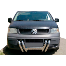 Кенгурятник ST006-04 ніздрі (нерж) для Volkswagen T5 Transporter 2003-2010 рр