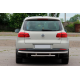 Задній захист AK002-2 (нерж) для Volkswagen Tiguan 2007-2016 рр