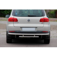 Задній захист AK002-2 (нерж) для Volkswagen Tiguan 2007-2016 рр