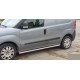 Боковые трубы (2 шт., нерж.) 70мм, Стандартная база для Fiat Doblo II 2010-2022 гг