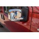 Накладки на дзеркала Повні (2 шт) OmsaLine - Хромований пластик для Fiat Fiorino/Qubo 2008-2024 рр