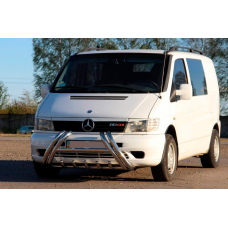 Кенгурятник WT01 (нерж.) для Mercedes Vito W638 1996-2003 рр