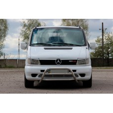 Защита переднего бампера WT022 (нержавейка) для Mercedes Vito W638 1996-2003 гг