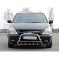 Кенгурятник WT004 Нержавейка для Kia Carnival 2002-2013 гг