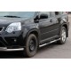 Бічні труби BB002 (2 шт., нерж) для Nissan X-trail T31 2007-2014 рр