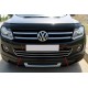 Накладки на передній бампер з посмішкою (3 шт, нерж) для Volkswagen Amarok 2010-2022 рр