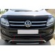 Накладки на передній бампер (2 шт, нерж) для Volkswagen Amarok 2010-2022 рр Накладки на передній бампер (2 шт, нерж) для Volkswagen Amarok 2010-2022 рр