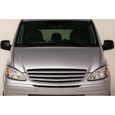 Передняя решетка V2 (2004-2010, под покраску) для Mercedes Vito W639