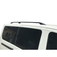 Рейлінги, Чорний колір Довга база, Пластикові ніжки для Fiat Scudo 2007-2015 рр