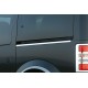 Молдинги под сдвижную дверь (нерж.) 2 двери, короткая база для Ford Connect 2002-2006 гг