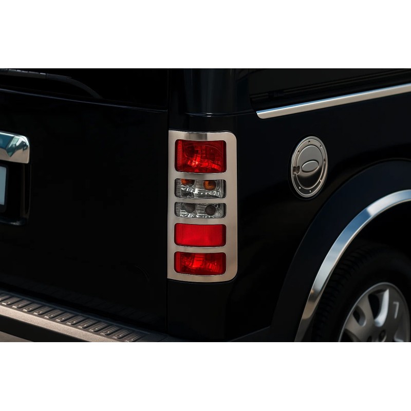 Накладка на стопи (2 шт., нерж.) OmsaLine - Італійська нержавійка для Ford Connect 2006-2009 рр Накладка на стопи (2 шт., нерж.) OmsaLine - Італійська нержавійка для Ford Connect 2006-2009 рр