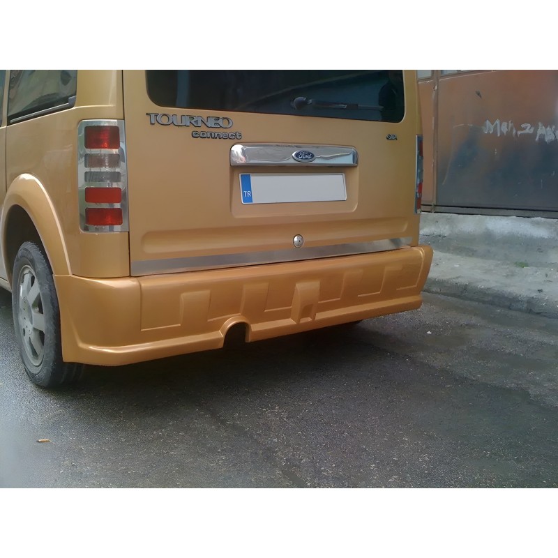 Накладка на стопи (2 шт., нерж.) OmsaLine - Італійська нержавійка для Ford Connect 2006-2009 рр