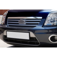 Накладка на кромку капота Полірована нержавіюча сталь для Ford Connect 2010-2013 рр