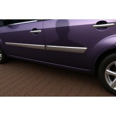 Молдинг дверний (4 шт, нерж) 2002-2005, Carmos - Турецька сталь для Ford Fiesta рр