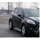 Бокові пороги Premium (2 шт., нерж) 60 мм для Ford Kuga 2008-2013 рр