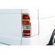 Накладки на стопи (2 шт., нерж) OmsaLine - Італійська нержавійка для Ford Transit 2000-2014 рр Накладки на стопи (2 шт., нерж) OmsaLine - Італійська нержавійка для Ford Transit 2000-2014 рр