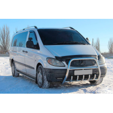 Кенгурятник XL-WT025 (нерж.) для Mercedes Vito W639 2004-2014 рр