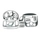 Накладки на панель Карбон для Hyundai Accent 2006-2010 гг