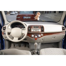 Накладки на панель Титан для Nissan Micra K12 2003-2010 рр