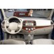 Накладки на панель Карбон для Nissan Micra K12 2003-2010 рр