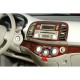 Накладки на панель Алюміній для Nissan Micra K12 2003-2010 рр