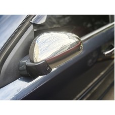 Накладки на зеркала (2 шт, нерж) Carmos -Турецкая сталь для Opel Vectra C 2002-2008 гг