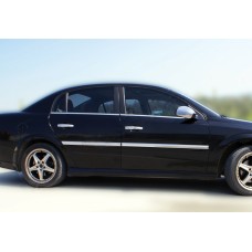 Зовнішня окантовка вікон (4 шт, нерж) Carmos - Турецька сталь для Opel Vectra C 2002-2008 рр