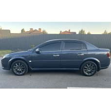 Наружные молдинги окон нержавейка (4 шт) Carmos - Турецкая Нержавеющая Сталь для Opel Vectra C 2002-2008 гг