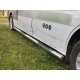 Бічні труби (2 шт., нерж.) 70 мм, коротка база для Opel Vivaro 2001-2015 рр