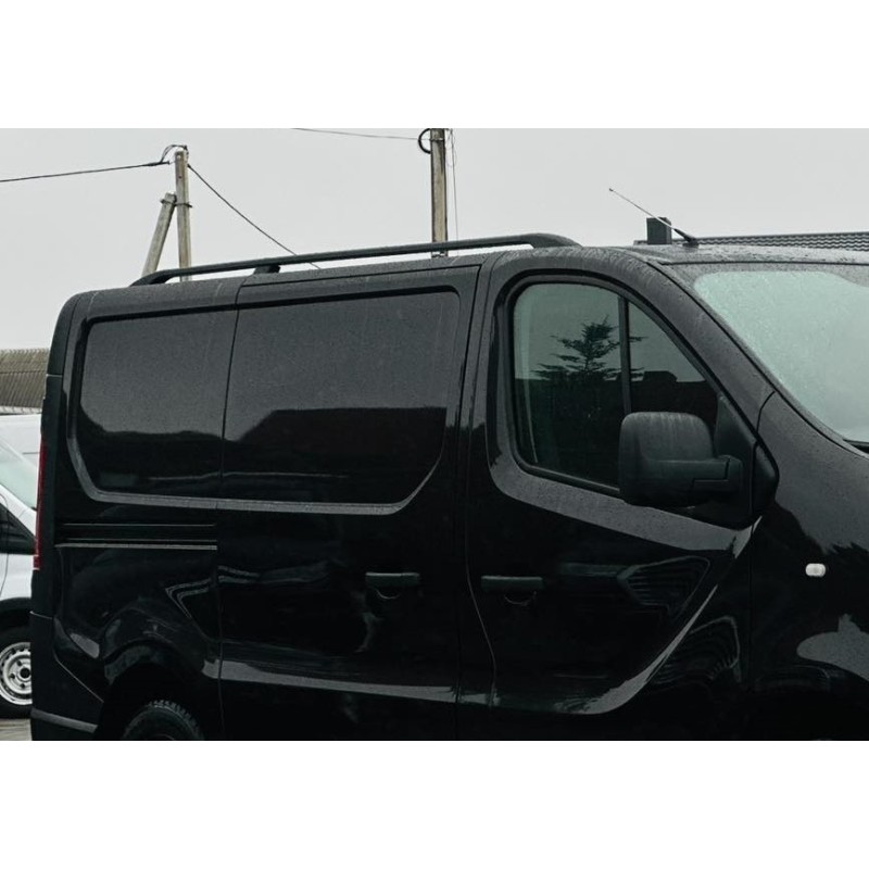 Рейлінги чорні Довга, Чавунні ніжки для Opel Vivaro 2015-2019 рр