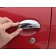 Накладки на ручки (нерж) 4 шт, Carmos - Турецька сталь для Peugeot 206