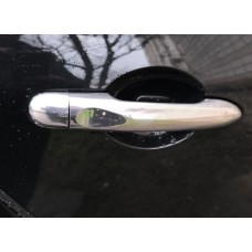 Накладки на ручки (4 шт., нерж.) Без чіпа, Carmos - Турецька сталь для Renault Fluence 2009-2016 рр