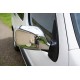 Накладки на дзеркала (2004-2008, 2 шт) Carmos - Турецька сталь для Renault Kangoo рр
