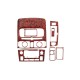 Накладки на панель Small Карбон для Toyota Avensis 2003-2009 рр