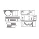 Накладки на панель Карбон для Volkswagen T5 2010-2015 рр
