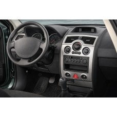 Накладки на панель 6 деталей (Meric, Туреччина) для Renault Megane II 2004-2009 рр