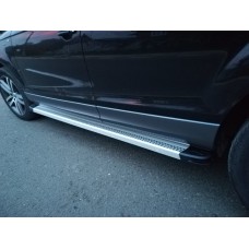 Бокові пороги Maya V2 (2 шт., алюміній) для Ауди Q7 2005-2015 рр