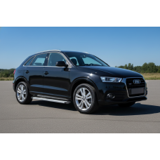 Бокові пороги Maya V2 (2 шт., алюміній) для Ауди Q3 2011-2019 рр