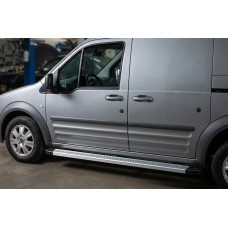 Бокові пороги Maya V2 (2 шт., алюміній) Максі база для Ford Connect 2010-2013 рр