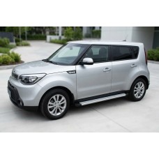 Бокові пороги Maya V2 (2 шт., алюміній) для Kia Soul II 2013-2018 рр