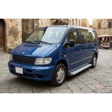Бокові пороги Maya V2 (2 шт., алюміній) для Mercedes Vito W638 1996-2003 рр