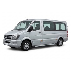 Бокові пороги Maya V2 (2 шт., алюміній) Long/ExtraLong для Mercedes Sprinter W906 2006-2018 рр