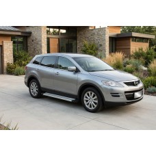 Бокові пороги Maya V2 (2 шт., алюміній) для Mazda CX-9 2007-2016 рр