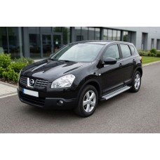 Бокові пороги Maya V2 (2 шт., алюміній) для Nissan Qashqai 2007-2010 рр