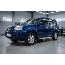 Боковые Подножки Maya V2 (2 шт., Алюминий) для Nissan X-trail T30 2002-2007 гг