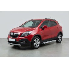 Боковые Подножки Maya V2 (2 шт., Алюминий) для Opel Mokka 2012-2021 гг