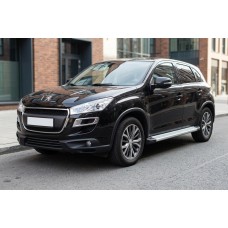 Бокові пороги Maya V2 (2 шт., алюміній) для Peugeot 4008 2012-2017 рр
