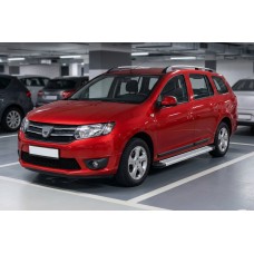 Боковые Подножки Maya V2 (2 шт., Алюминий) для Renault Logan MCV 2013-2022 гг