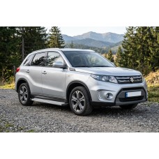 Бокові пороги Maya V2 (2 шт., алюміній) для Suzuki Vitara 2015- рр